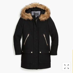 NWT JCrew Chateau Parka Black Petite 0